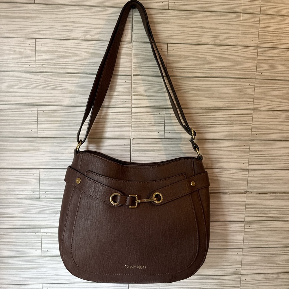 Calvin Klein Dark Brown Shoulder Bag